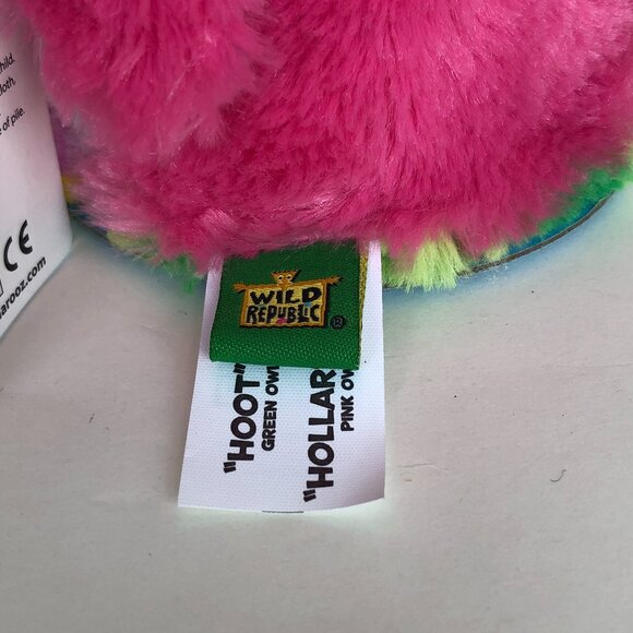 🔥3 For $20🔥New w/Tag Owls Reversible Plush Pink/Green Switch-A-Rooz 8" (20 cm) - Picture 13 of 16